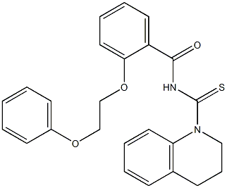 N-[3,4-dihydro-1(2H)-quinolinylcarbothioyl]-2-(2-phenoxyethoxy)benzamide Structure