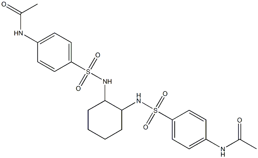 N-[4-({[2-({[4-(acetylamino)phenyl]sulfonyl}amino)cyclohexyl]amino}sulfonyl)phenyl]acetamide