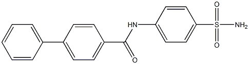 N-[4-(aminosulfonyl)phenyl][1,1'-biphenyl]-4-carboxamide Structure