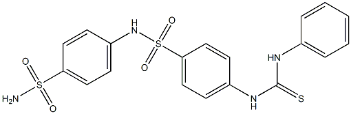 N-[4-(aminosulfonyl)phenyl]-4-[(anilinocarbothioyl)amino]benzenesulfonamide Structure