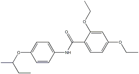 N-[4-(sec-butoxy)phenyl]-2,4-diethoxybenzamide 结构式