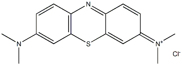 N-[7-(dimethylamino)-3H-phenothiazin-3-ylidene]-N-methylmethanaminium chloride,,结构式