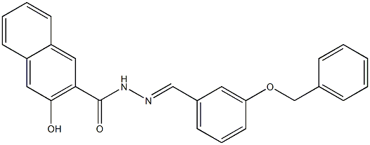 N'-{(E)-[3-(benzyloxy)phenyl]methylidene}-3-hydroxy-2-naphthohydrazide Structure