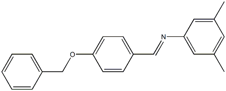 N-{(E)-[4-(benzyloxy)phenyl]methylidene}-N-(3,5-dimethylphenyl)amine Structure
