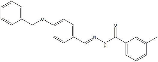 N'-{(E)-[4-(benzyloxy)phenyl]methylidene}-3-methylbenzohydrazide Structure