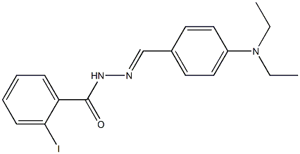 N'-{(E)-[4-(diethylamino)phenyl]methylidene}-2-iodobenzohydrazide Structure