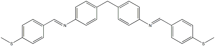 N-{(E)-[4-(methylsulfanyl)phenyl]methylidene}-N-{4-[4-({(E)-[4-(methylsulfanyl)phenyl]methylidene}amino)benzyl]phenyl}amine