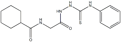 N-{2-[2-(anilinocarbothioyl)hydrazino]-2-oxoethyl}cyclohexanecarboxamide|