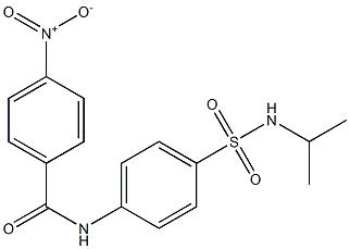 N-{4-[(isopropylamino)sulfonyl]phenyl}-4-nitrobenzamide Struktur