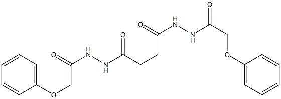 N'-{4-oxo-4-[2-(2-phenoxyacetyl)hydrazino]butanoyl}-2-phenoxyacetohydrazide 化学構造式