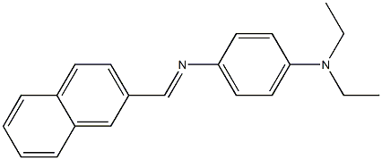 N-[4-(diethylamino)phenyl]-N-[(E)-2-naphthylmethylidene]amine Struktur