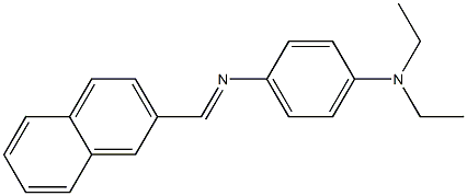 N-[4-(diethylamino)phenyl]-N-[(E)-2-naphthylmethylidene]amine 化学構造式