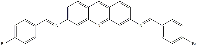  N-[(E)-(4-bromophenyl)methylidene]-N-(6-{[(E)-(4-bromophenyl)methylidene]amino}-3-acridinyl)amine