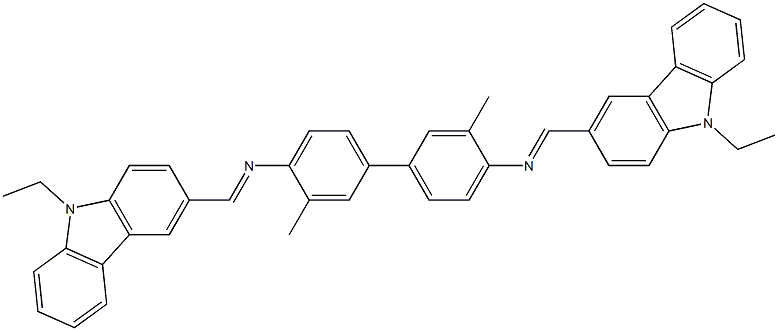  N-[(E)-(9-ethyl-9H-carbazol-3-yl)methylidene]-N-(4'-{[(E)-(9-ethyl-9H-carbazol-3-yl)methylidene]amino}-3,3'-dimethyl[1,1'-biphenyl]-4-yl)amine