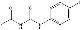 N-acetyl-N'-(4-iodophenyl)thiourea Structure