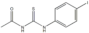 N-acetyl-N'-(4-iodophenyl)thiourea Struktur