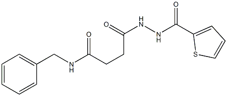 N-benzyl-4-oxo-4-[2-(2-thienylcarbonyl)hydrazino]butanamide Structure