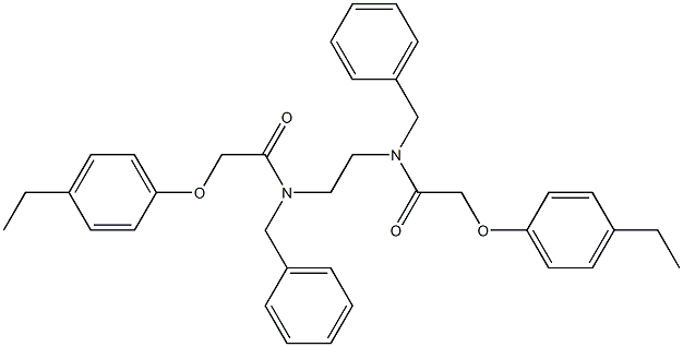 N-benzyl-N-(2-{benzyl[2-(4-ethylphenoxy)acetyl]amino}ethyl)-2-(4-ethylphenoxy)acetamide