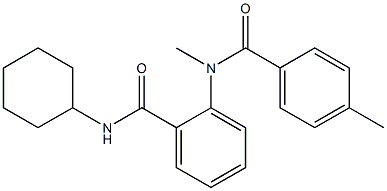  N-cyclohexyl-2-[methyl(4-methylbenzoyl)amino]benzamide