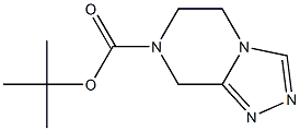 Tert-butyl 5,6-dihydro-[1,2,4]triazolo[4,3-a]pyrazine-7(8h)-carboxylate ,99.2% 化学構造式