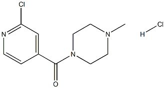 1-(2-chloroisonicotinoyl)-4-methylpiperazine hydrochloride,,结构式