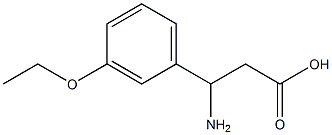 3-amino-3-(3-ethoxyphenyl)propanoic acid Struktur