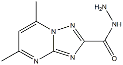 5,7-dimethyl[1,2,4]triazolo[1,5-a]pyrimidine-2-carbohydrazide Struktur