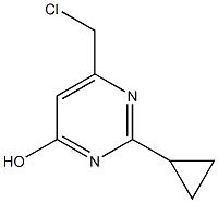 6-(chloromethyl)-2-cyclopropylpyrimidin-4-ol Structure