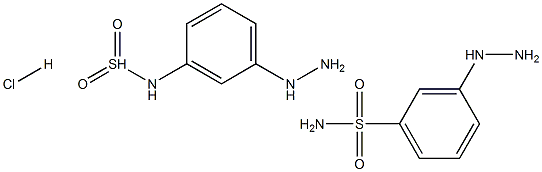 3-磺酰胺基苯肼盐酸盐3-苯肼-1-磺酰胺盐酸盐, , 结构式
