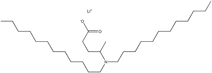 4-(Didodecylamino)valeric acid lithium salt Structure