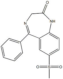  7-Methylsulfonyl-5-(phenyl)-1H-1,4-benzodiazepin-2(3H)-one