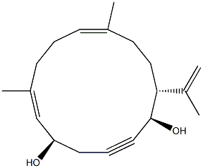 (1R,5R,6E,10E,14R)-14-(1-Methylethenyl)-7,11-dimethylcyclotetradeca-6,10-dien-2-yne-1,5-diol