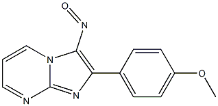 2-(4-Methoxyphenyl)-3-nitrosoimidazo[1,2-a]pyrimidine Struktur