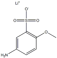 3-Amino-6-methoxybenzenesulfonic acid lithium salt Structure