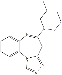 5-(Dipropylamino)-4H-[1,2,4]triazolo[4,3-a][1,5]benzodiazepine,,结构式