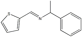 [S,(+)]-α-メチル-N-(2-テニリデン)ベンゼンメタンアミン 化学構造式