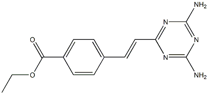 6-[4-(Ethoxycarbonyl)styryl]-1,3,5-triazine-2,4-diamine Structure