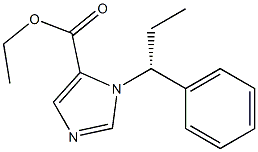 1-[(R)-1-Phenylpropyl]-1H-imidazole-5-carboxylic acid ethyl ester,,结构式