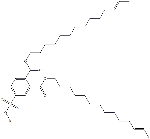 4-(Potassiosulfo)phthalic acid di(12-tetradecenyl) ester Structure