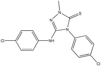 2-Methyl-4-(4-chlorophenyl)-5-((4-chlorophenyl)amino)-4H-1,2,4-triazole-3(2H)-thione