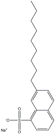 7-Nonyl-1-naphthalenesulfonic acid sodium salt Structure