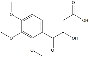 3-(2,3,4-Trimethoxybenzoyl)-3-hydroxypropionic acid Structure