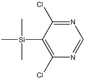 5-(Trimethylsilyl)-4,6-dichloropyrimidine Struktur