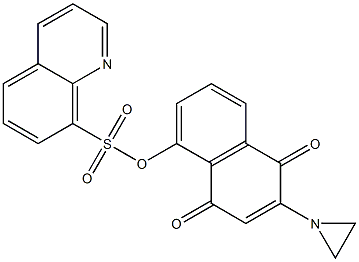 2-(1-Aziridinyl)-5-[8-quinolinylsulfonyloxy]-1,4-naphthoquinone