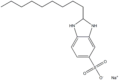 2,3-Dihydro-2-nonyl-1H-benzimidazole-5-sulfonic acid sodium salt Struktur