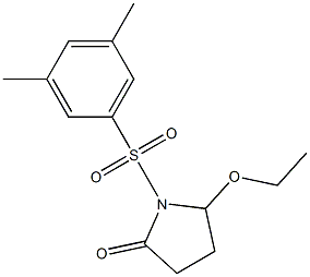 5-Ethoxy-1-[[3,5-dimethylphenyl]sulfonyl]pyrrolidin-2-one Struktur