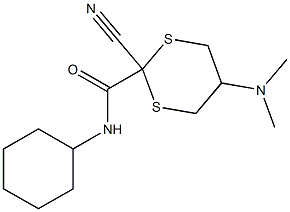 2-Cyano-5-(dimethylamino)-N-cyclohexyl-1,3-dithiane-2-carboxamide