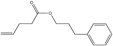 4-Pentenoic acid 3-phenylpropyl ester Struktur