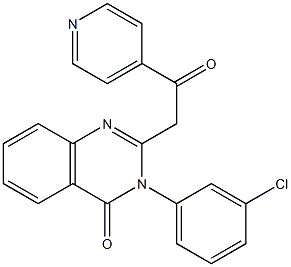 3-(3-Chlorophenyl)-2-(4-pyridinylcarbonylmethyl)quinazolin-4(3H)-one