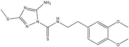 5-Amino-3-(methylthio)-N-(3,4-dimethoxyphenethyl)-1H-1,2,4-triazole-1-carbothioamide